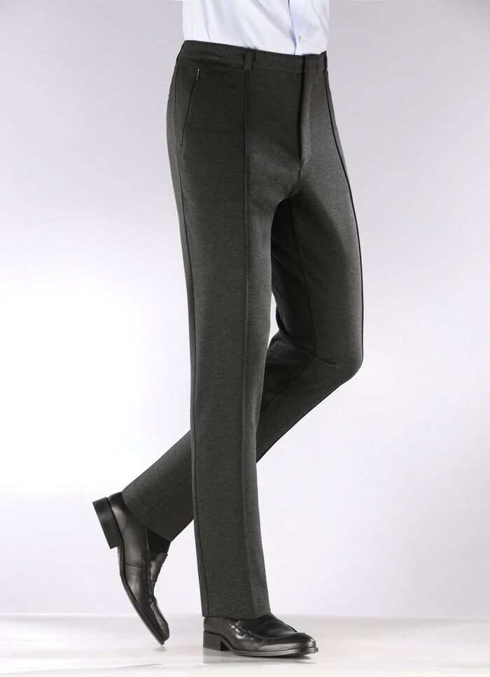 Modieuze "Klaus Models" broek met elastische tailleband in 4 kleuren 