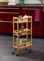 huishoudtrolley van bamboe 