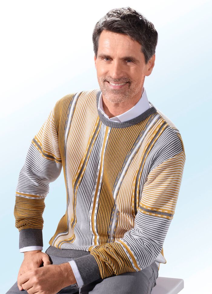 Trui met ronde hals in 3 kleuren MA&Iuml;SGEEL