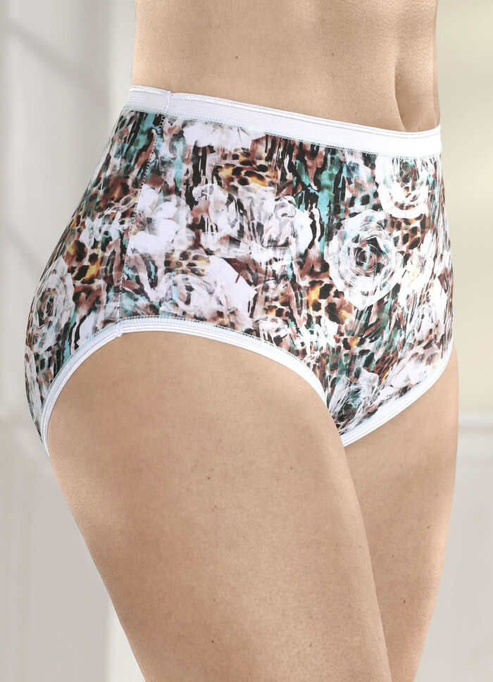 Laurina set van drie slips met briljant gekleurde digitale print 