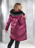 Lange jas in 2 kleuren CYCLAAM