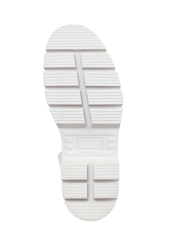 ELENA EDEN enkellaarsjes met veters en een gezellige teddykraag IJSGRIJS