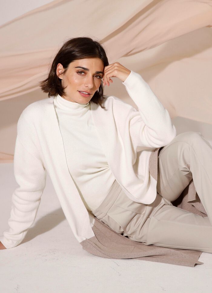 Lang vest met kasjmier 