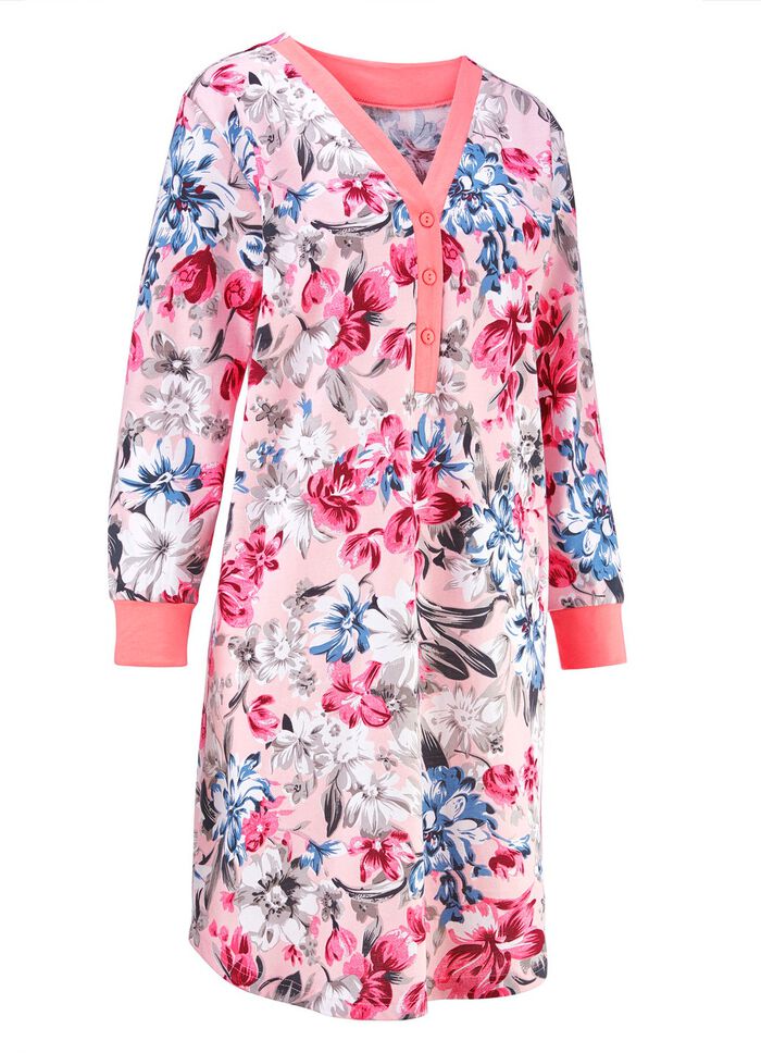 Twee-pack korte nachthemden met knoopsluiting 