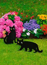 Vogelafschrikkende katten, set van 2 