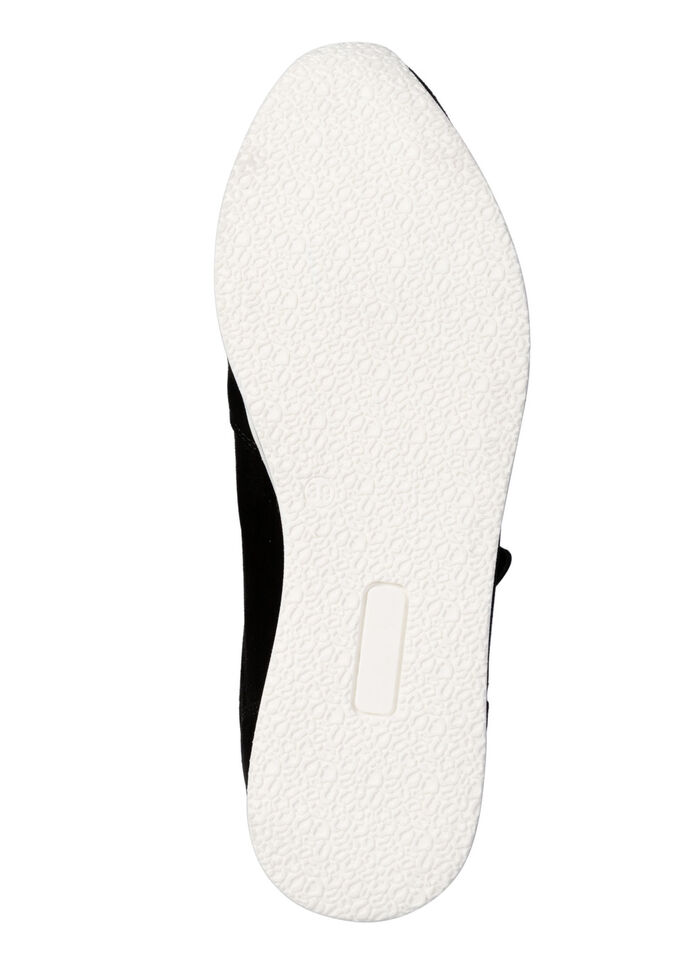 ELENA EDEN, comfortabele damessneakers, breedte G, met uitneembaar voetbed ZWART
