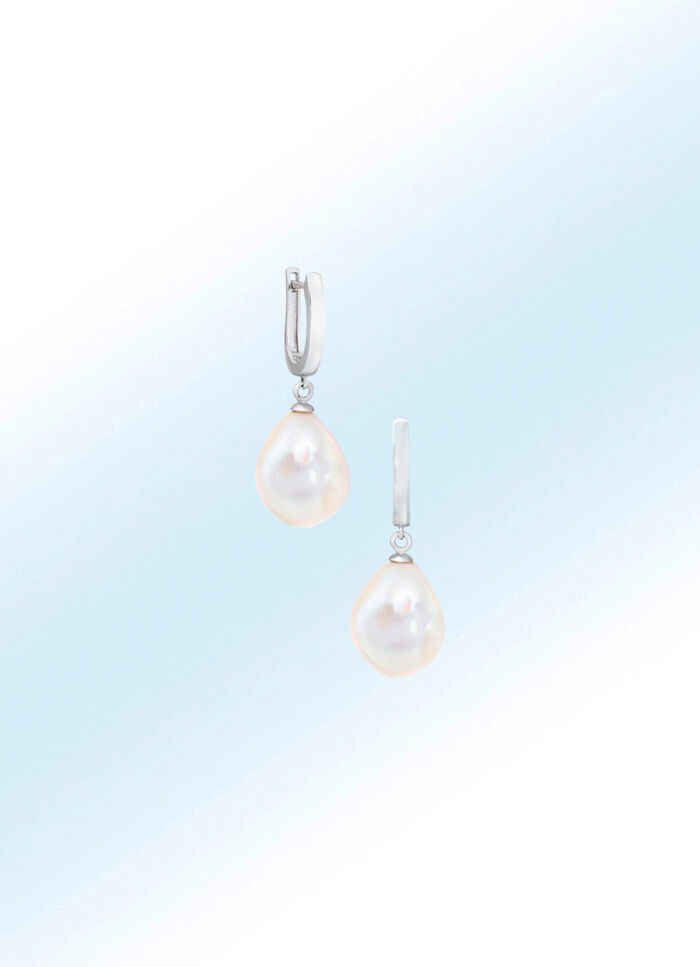 Clipconnector met gekweekte zoetwaterparels