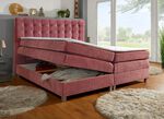 Boxspringbed met 2 praktische bedboxen ROZE