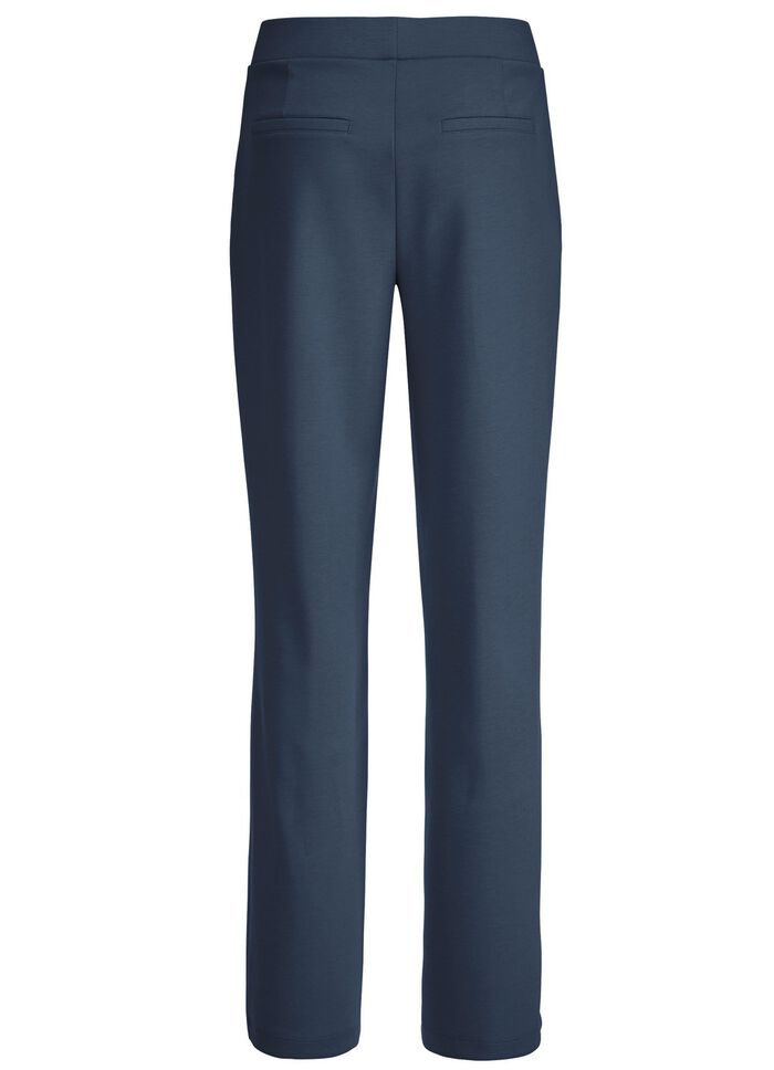 Broek met gestikte bies 