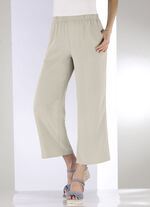 7/8 broek in een comfortabele wijdte BEIGE