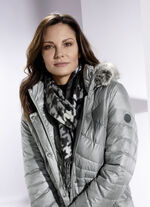 Sjaal met pied-de-poule-motief 