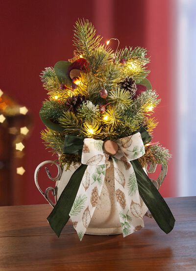 Verlichte sparrenopstelling 