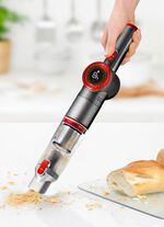 2-in-1 accu-hand- en vloerstofzuiger "MX14 max" met uitgebreide accessoires ZILVER-ROOD