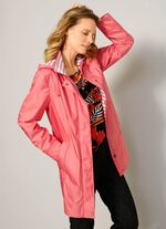 Lange jas met afneembare capuchon 