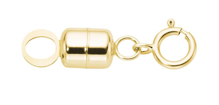 Praktische magneetsluiting van goud 