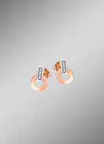 Moderne oorbellen met 8 diamanten 