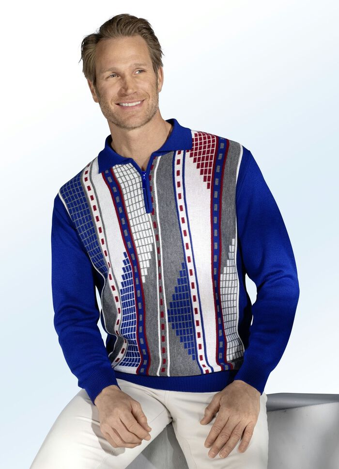 Polotrui met korte rits 