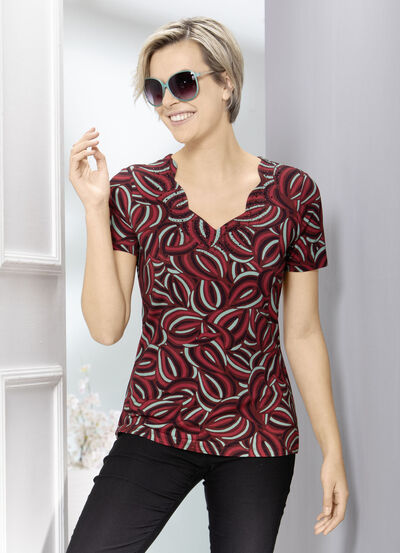 Shirt met interessante inkjetprint 