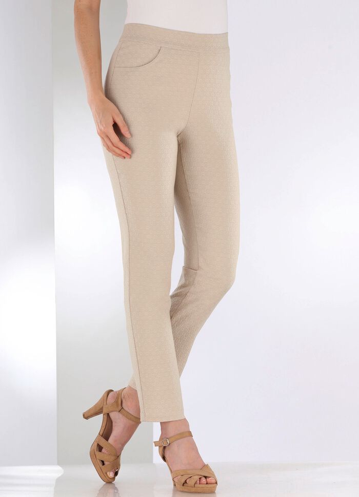 Enkellange broek in comfortabel pull-on-model 