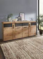 Ladekast met antracietkleurige elementen 