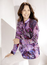 Transparante tuniek met inkjetprint 