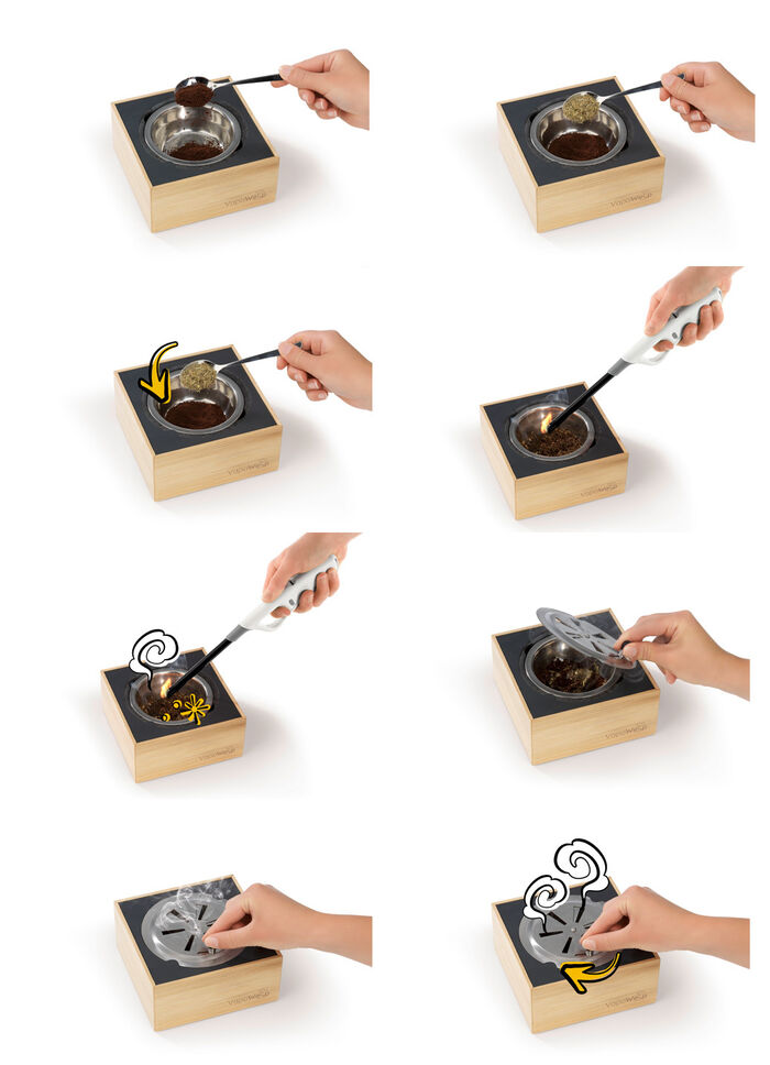 VapoWesp rookbox om wespen op afstand te houden 