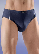 Set van vier slips met elastische tailleband en bies 