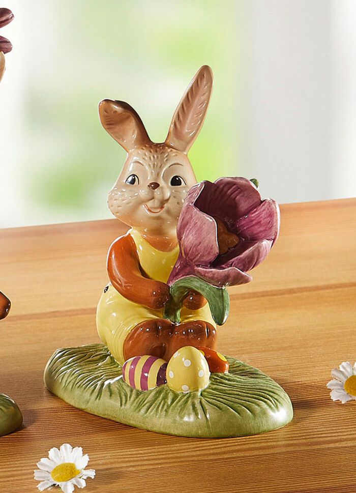 Lief konijntje met krokussen 