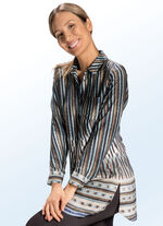 Lange blouse met mooie borduursel- en inkjetprint 