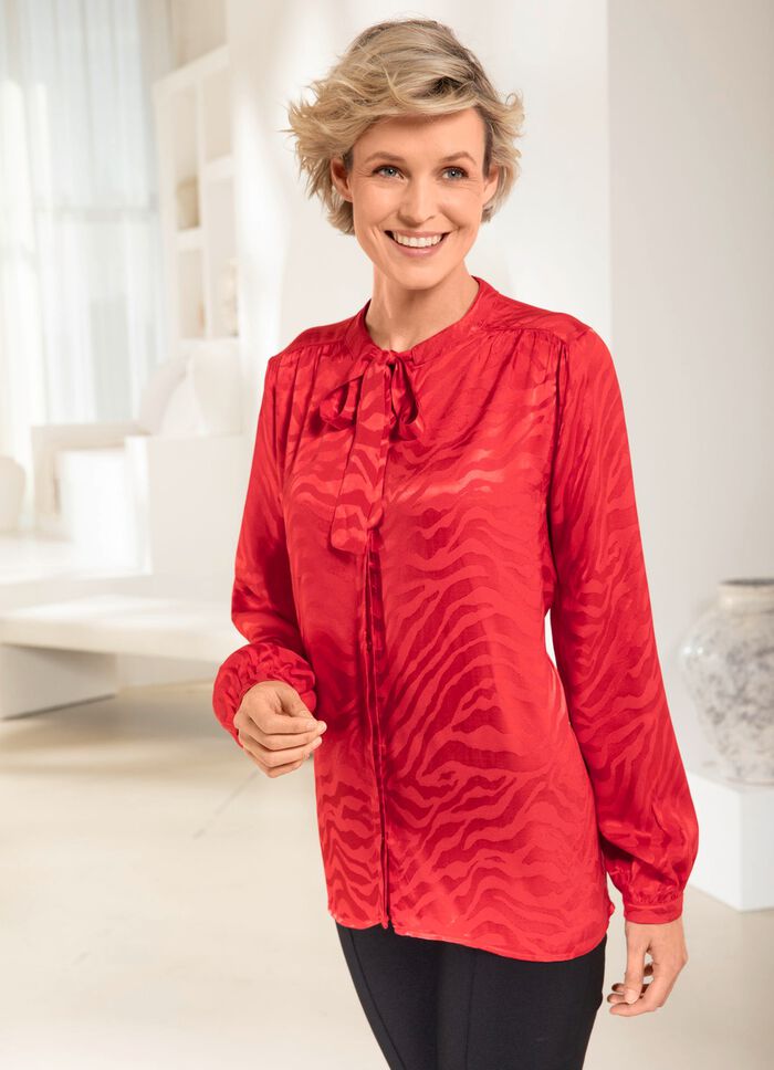 Animal-look blouse in 2 kleuren 