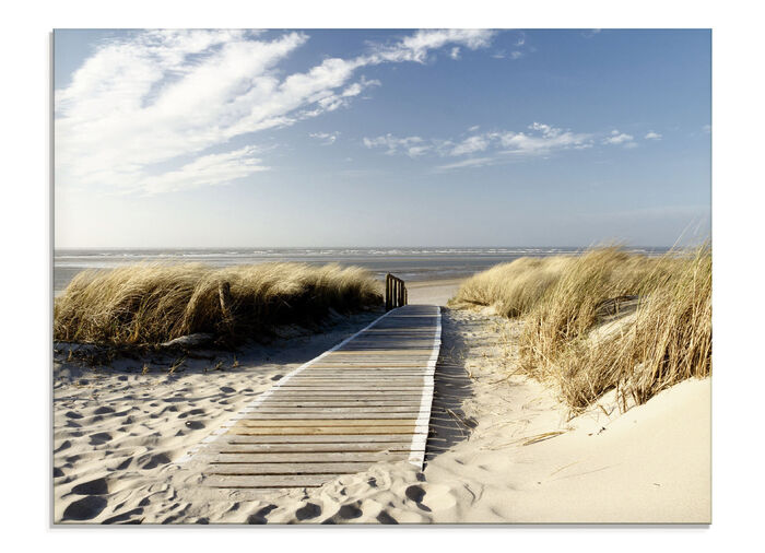 Glasfoto met gedetailleerde digitale print in hoge resolutie 