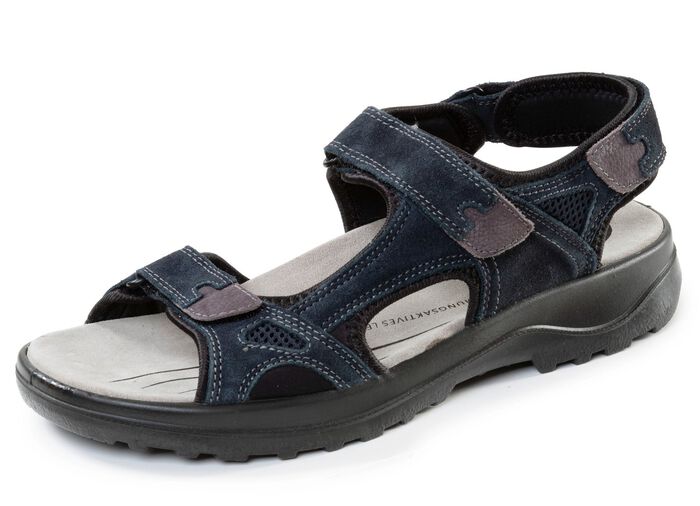 Sportieve heren trekkingsandalen, breedte H, met klittenbandsluiting 