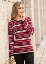 Trui met decoratief strepenpatroon 