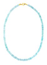 Halsketting met echte aquamarijn 