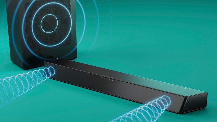 2.1 Philips soundbar met draadloze subwoofer 