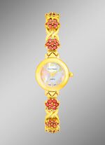 Opvallend kwarts dameshorloge van Pierre Chaubert 