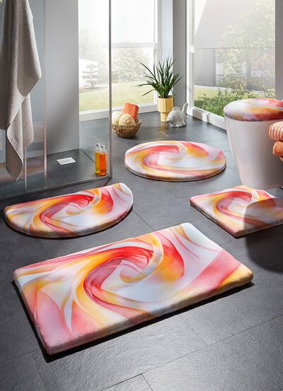 Fantastisch zachte, bedrukte badmatten 