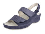 Comfortabele sandalen met klittenband gemaakt van suède leer 