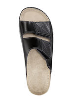 Klassieke herenmuiltjes met klittenbandsluiting SCHWARZ