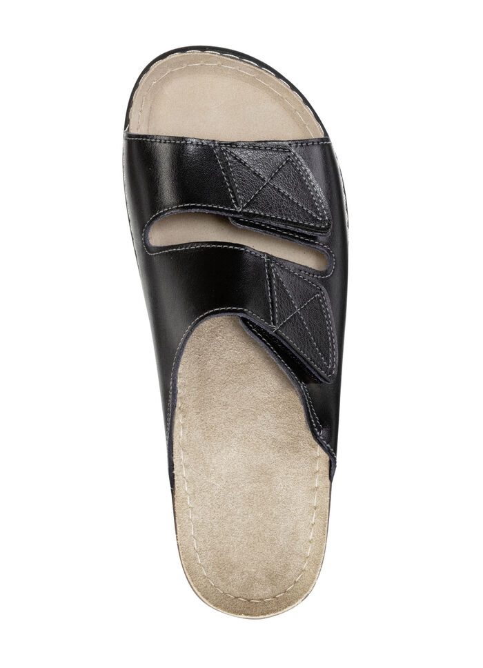 Klassieke herenmuiltjes met klittenbandsluiting SCHWARZ