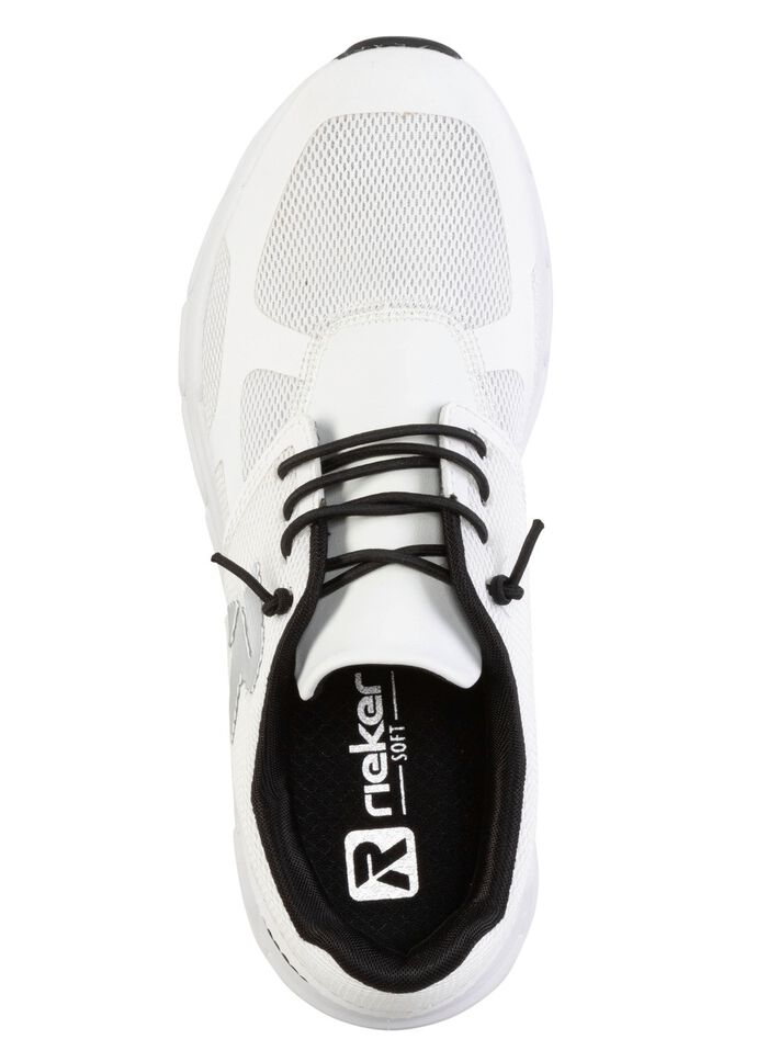 Rieker sneaker gemaakt van gedeeltelijk gecoat mesh-materiaal 