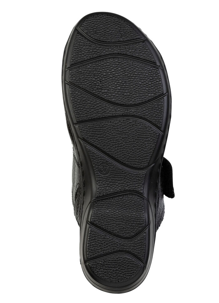 ELENA EDEN, comfortabele damesmuiltjes, breedte H, met uitneembaar voetbed SCHWARZ