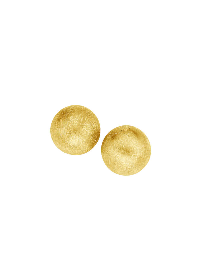 Clip-oorbellen, verguld met geel goud