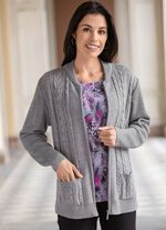 Cardigan met decoratieve textuurmix 