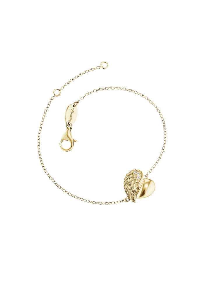 Armband 'Hartvleugel', verguld 