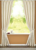 Glanzende gordijnenset CR&Egrave;ME