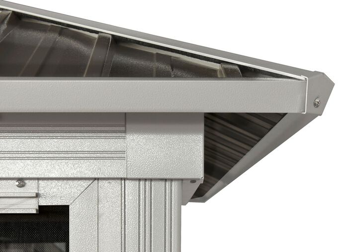 Paviljoen Olan van gepoedercoat aluminium 