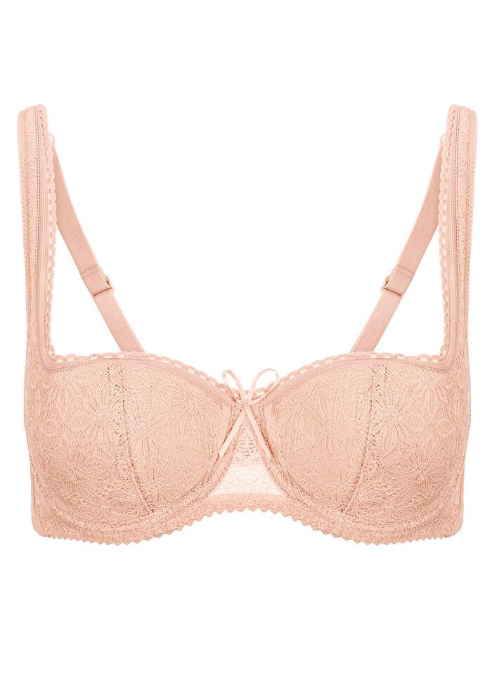 Susa dirndl-bh met gebloemd, elastisch kant aan de voorzijde 