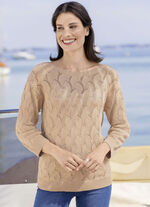 Trui in een uitgebreide patroonmix 