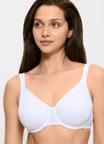 Triumph Comfort Minimizer beugelbeha met elastische tule borduursels WIT